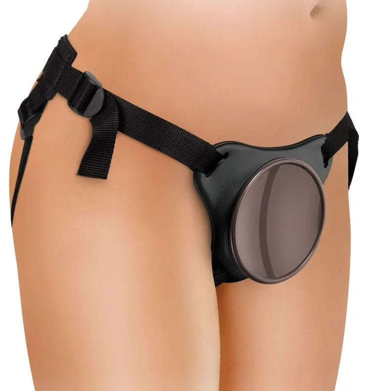 KING COCK - ELITE KIT ARNES AJUSTABLE DELUXE ANILLO CON TESTICULOS & DILDO 20.3 CM - Nuvica