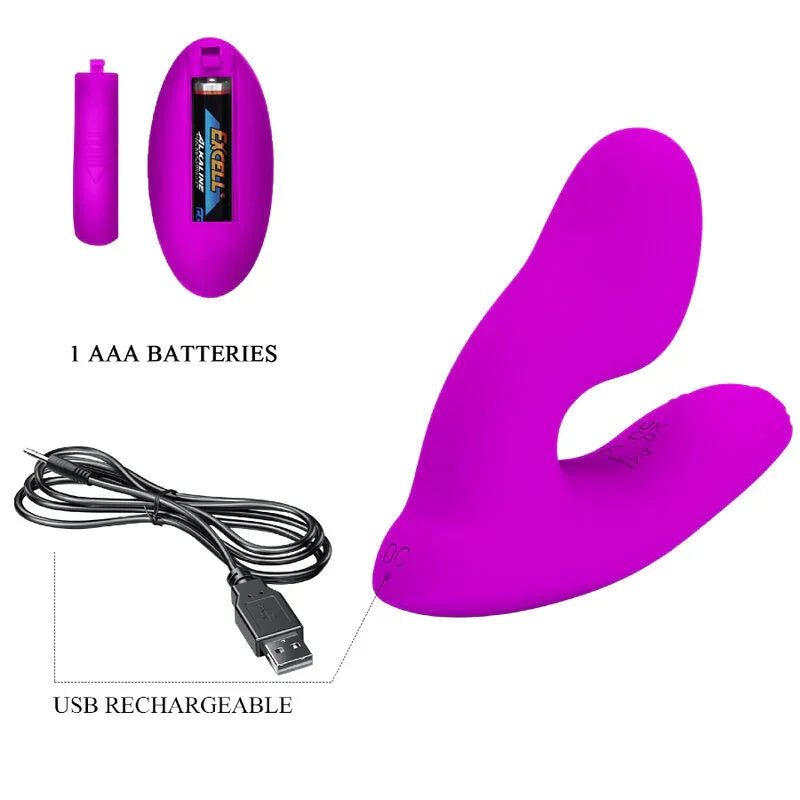 PRETTY LOVE - MELVIN MASAJEADOR CLITORIS CON CONTROL REMOTO - Nuvica
