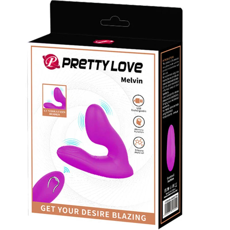 PRETTY LOVE - MELVIN MASAJEADOR CLITORIS CON CONTROL REMOTO - Nuvica