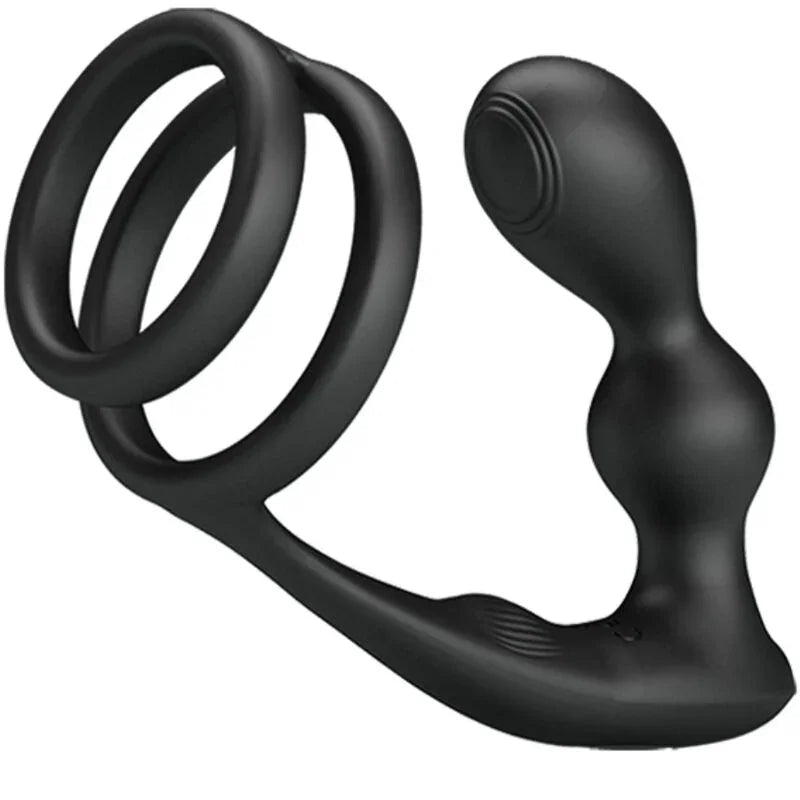 PRETTY LOVE - MARSHALL ANILLO PARA PENE + PLUG ANAL VIBRATORIO & CONTROL REMOTO - Nuvica