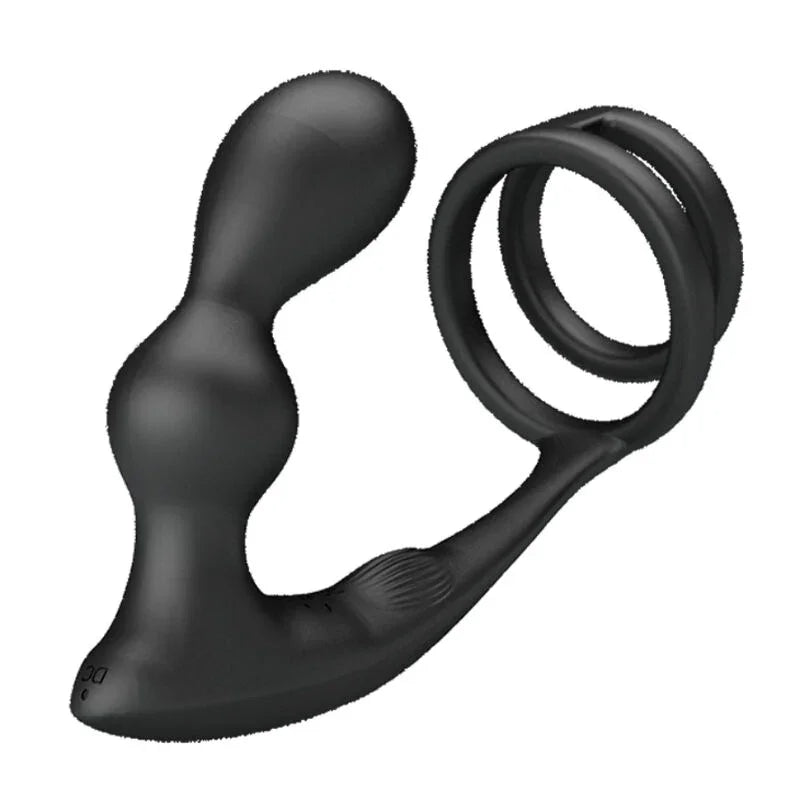 PRETTY LOVE - MARSHALL ANILLO PARA PENE + PLUG ANAL VIBRATORIO & CONTROL REMOTO - Nuvica