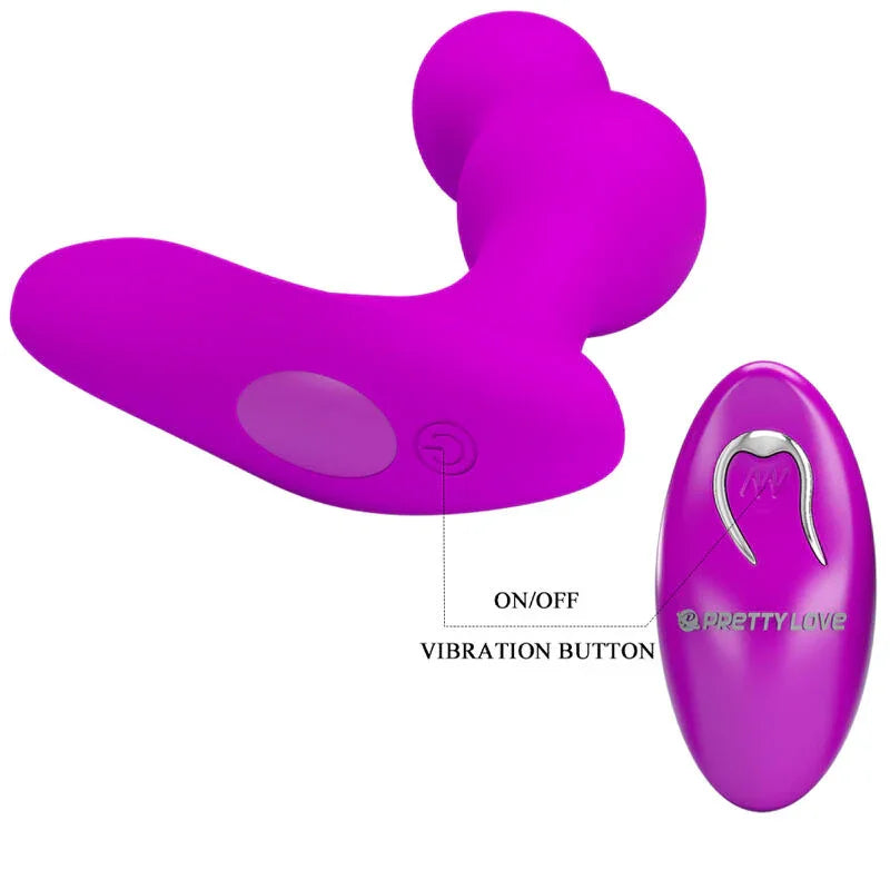 PRETTY LOVE - TERRANCE MASAJEADOR VIBRADOR ANAL CON CONTROL REMOTO - Nuvica