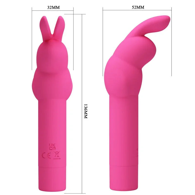 PRETTY LOVE - GERARDO VIBRADOR DE SILICONA CONEJO FUSCHIA - Nuvica