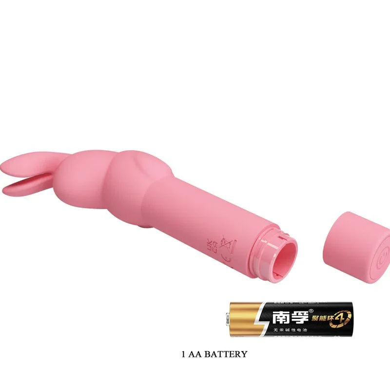 PRETTY LOVE - GERARDO VIBRADOR DE SILICONA CONEJO ROSA - Nuvica
