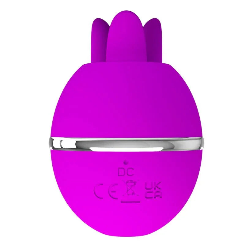 PRETTY LOVE - GEMINI BALL VIBRADOR DE SILICONA REDONDO MORADO - Nuvica