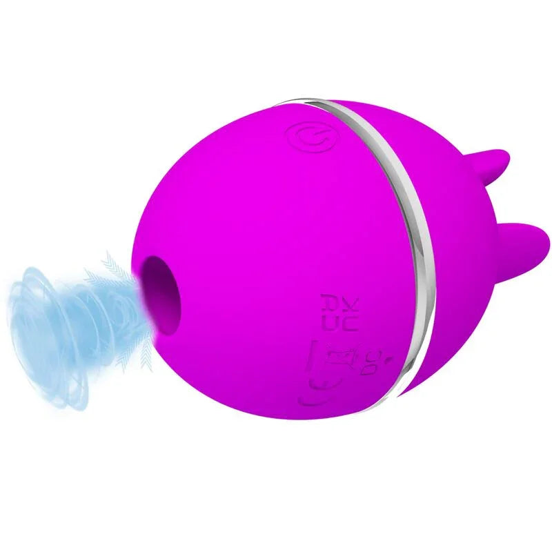 PRETTY LOVE - GEMINI BALL VIBRADOR DE SILICONA REDONDO MORADO - Nuvica