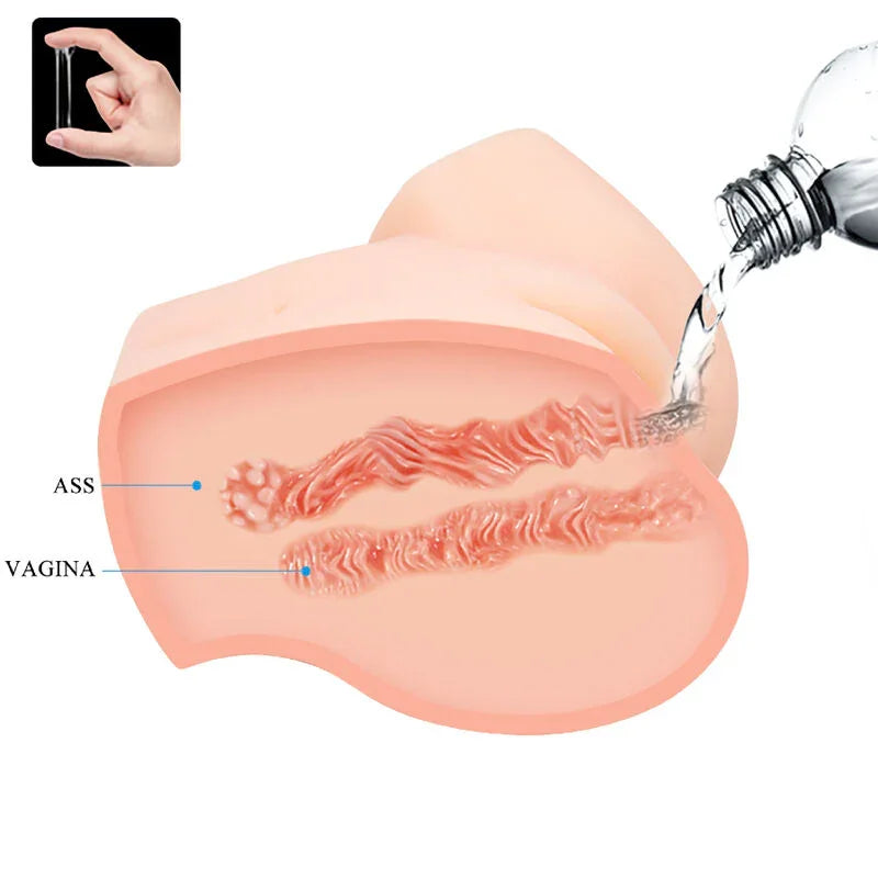 CRAZY BULL - VAGINA Y ANO REALÍSTICOS DOBLE VIBRACIÓN - Nuvica