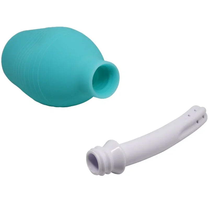 MR PLAY - PERA ANAL DUCHA DE GOMA AZUL - Nuvica