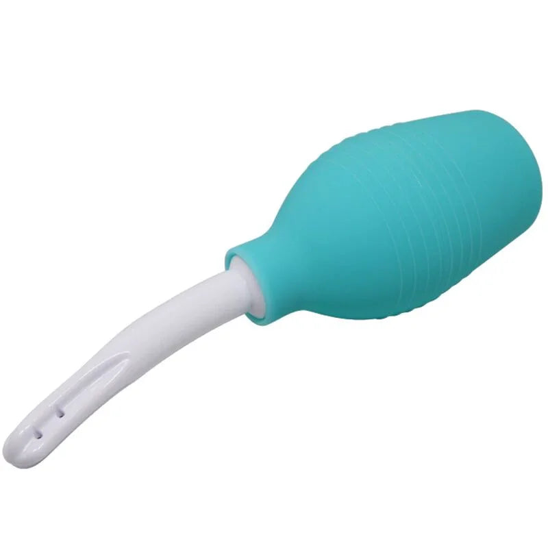 MR PLAY - PERA ANAL DUCHA DE GOMA AZUL - Nuvica