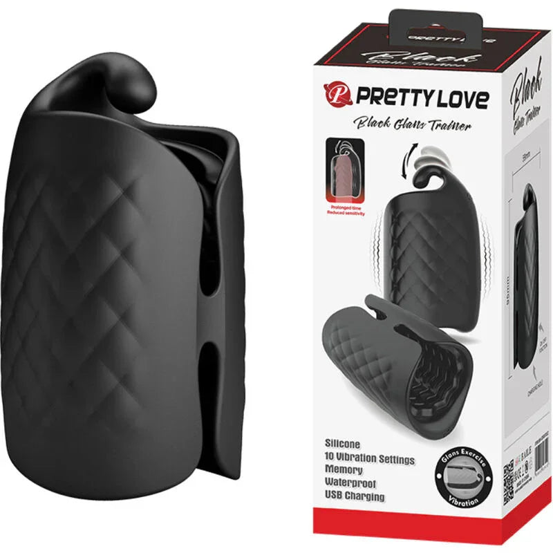 PRETTY LOVE - MASTURBADOR MANUAL PARA GLANDE VIBRADOR RECARGABLE - Nuvica