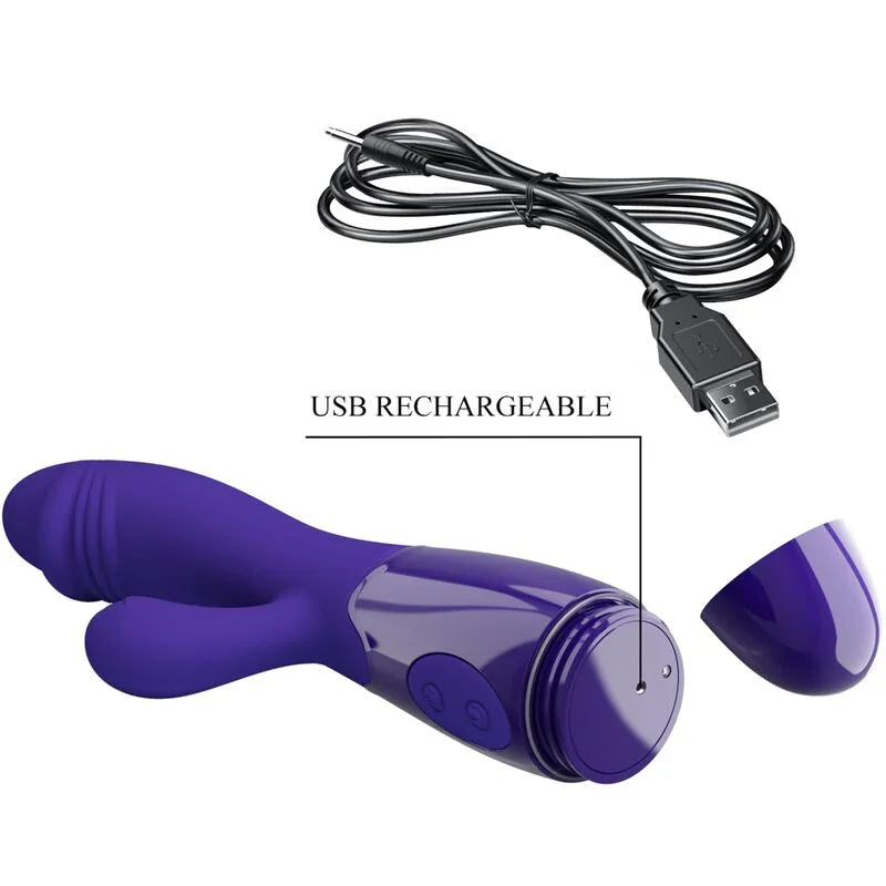 PRETTY LOVE - SNAPPY YOUTH VIBRADOR & ESTIMULADOR PUNTOG VIOLETA - Nuvica