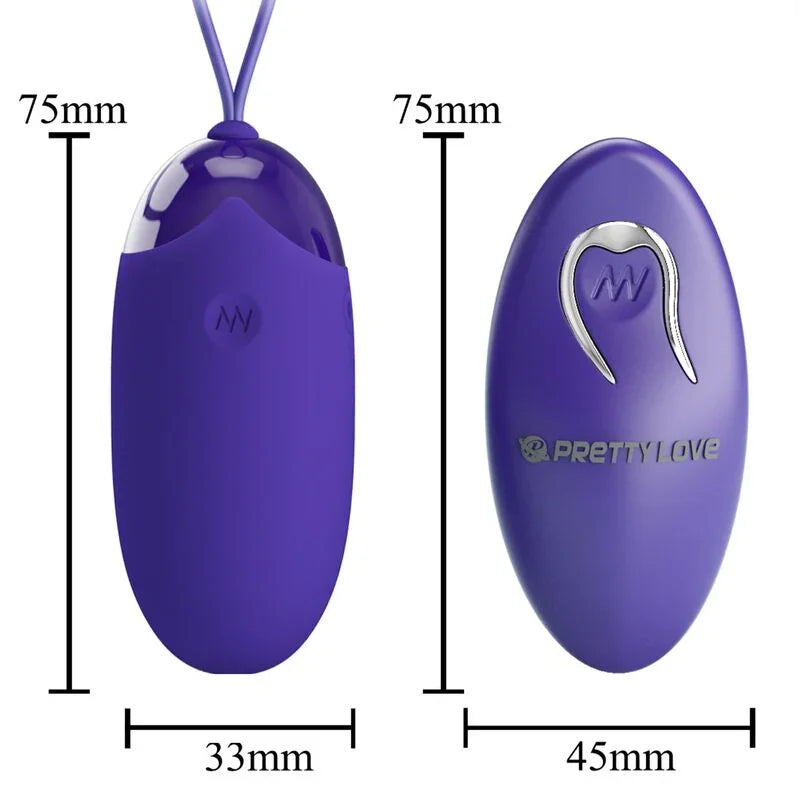 PRETTY LOVE - BERGER YOUTH HUEVO VIBRADOR CONTROL REMOTO VIOLETA - Nuvica