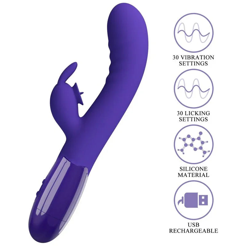 PRETTY LOVE - CERBERUS YOUTH VIBRADOR RABBIT VIOLETA - Nuvica