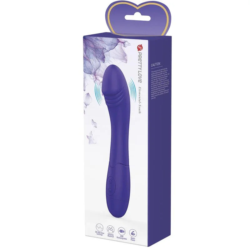PRETTY LOVE - ELEMENTAL YOUTH DILDO VIBRADOR VIOLETA - Nuvica