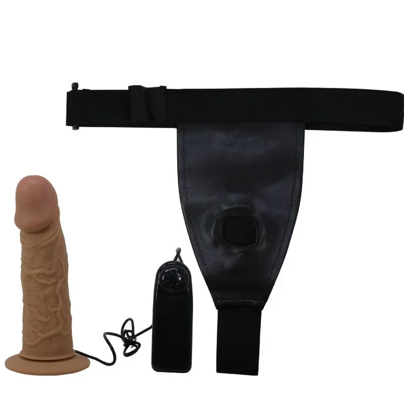 PRETTY LOVE - HARNESS BRIEFS CON VIBRACIÓN DILDO INCLUIDO - Nuvica