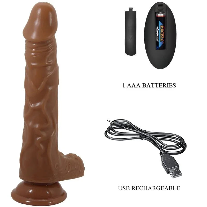BAILE - BODACH VIBRADOR REALISTA CON VENTOSA CONTROL REMOTO - Nuvica