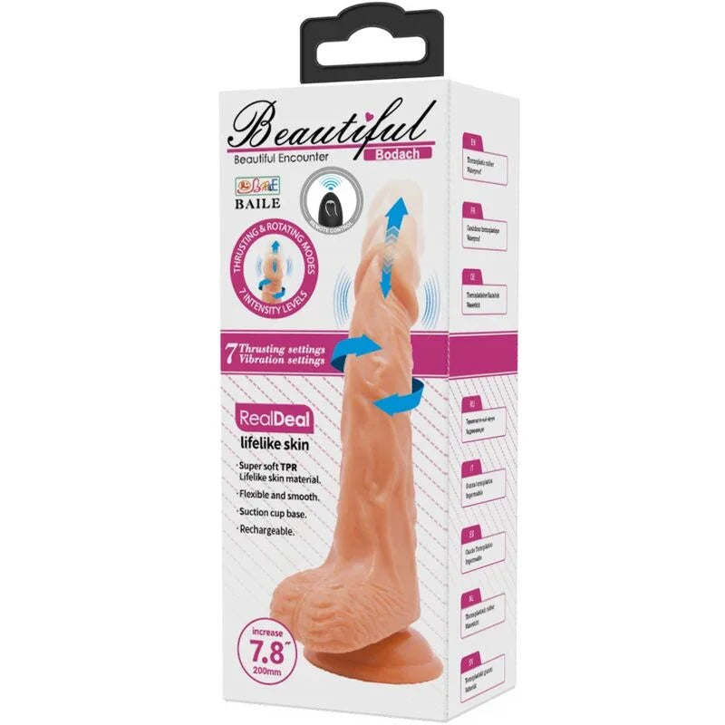 BAILE - BODACH VIBRADOR REALISTA CON VENTOSA CONTROL REMOTO - Nuvica