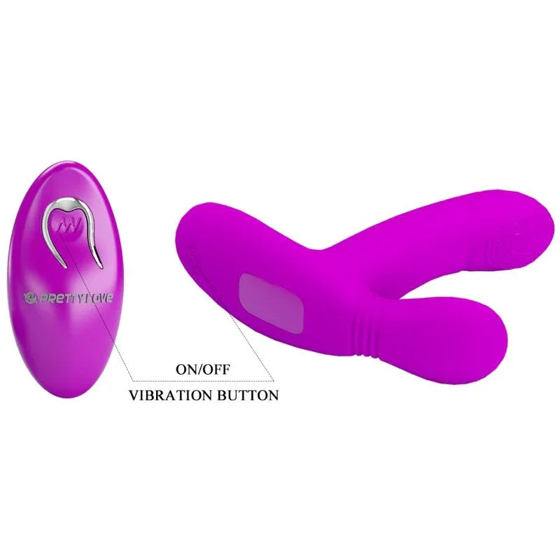 PRETTY LOVE - GERI MASAJEADOR CLITORIS CONTROL REMOTO ROSA - Nuvica