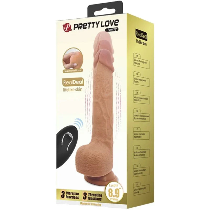 PRETTY LOVE - TOMMY DILDO REALISTA VIBRADOR 22.5 CM - Nuvica