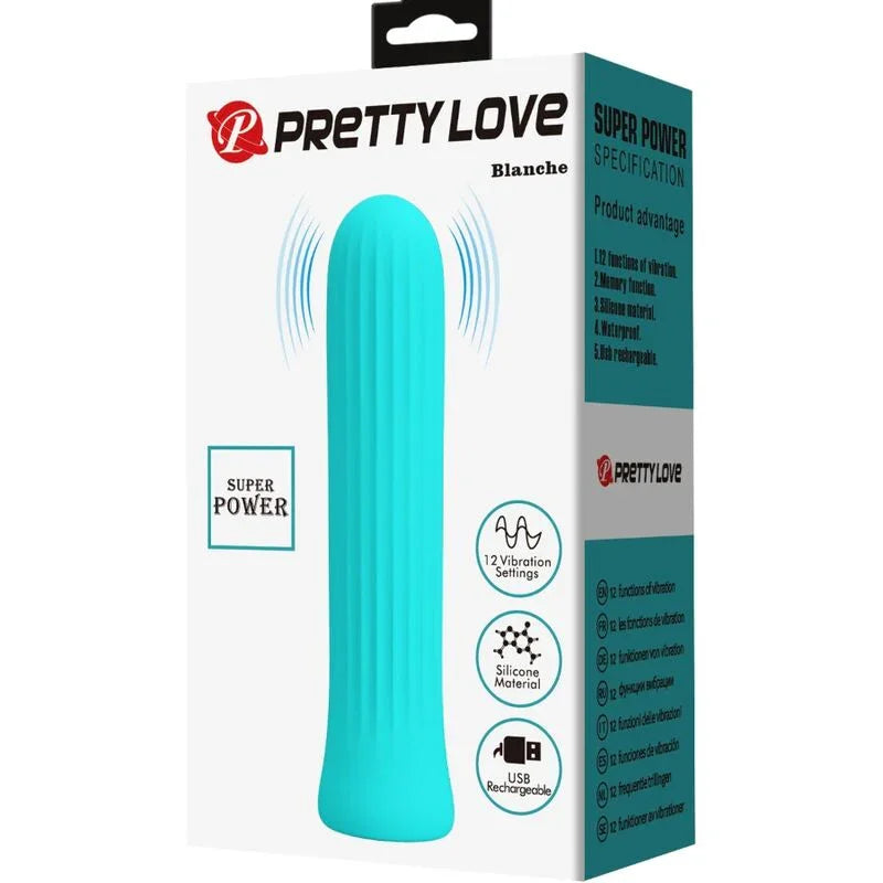 PRETTY LOVE - BLANCHE VIBRADOR ESTIMULADOR AZUL - Nuvica
