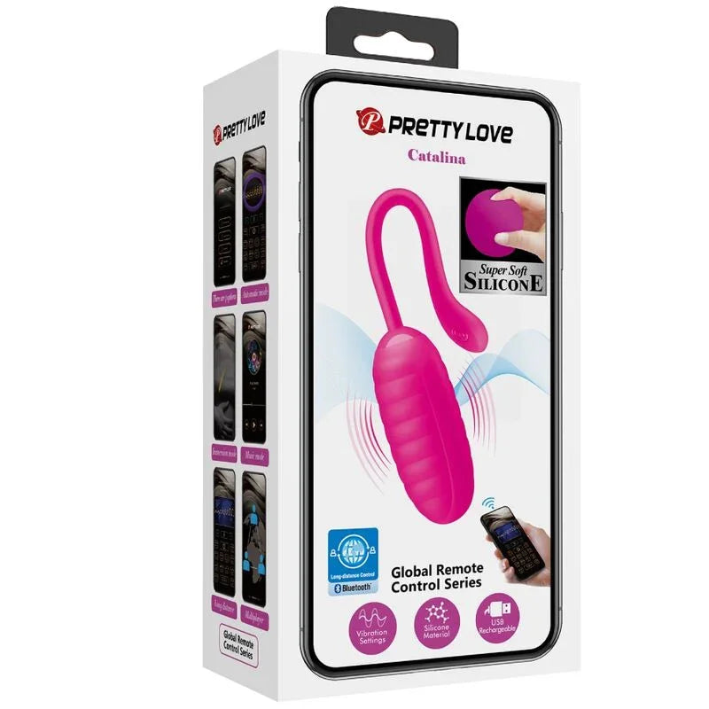 PRETTY LOVE - CATALINA HUEVO VIBRADOR RECARGABLE ROSA - Nuvica