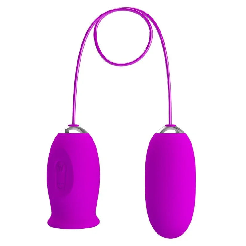 PRETTY LOVE - DAISY HUEVO DUAL VIBRADOR RECARGABLE MORADO - Nuvica
