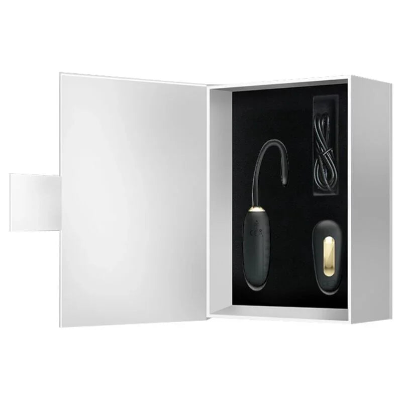 PRETTY LOVE - DOREEN HUEVO VIBRADOR DE LUJO RECARGABLE NEGRO CONTROL REMOTO - Nuvica