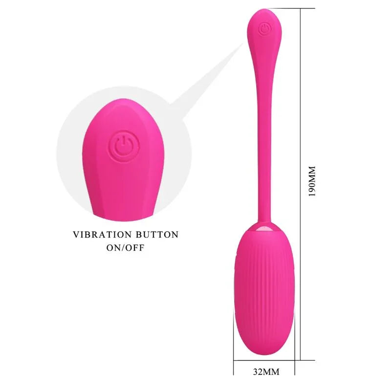 PRETTY LOVE - DOREEN HUEVO VIBRADOR RECARGABLE MAGENTA CONTROL REMOTO - Nuvica