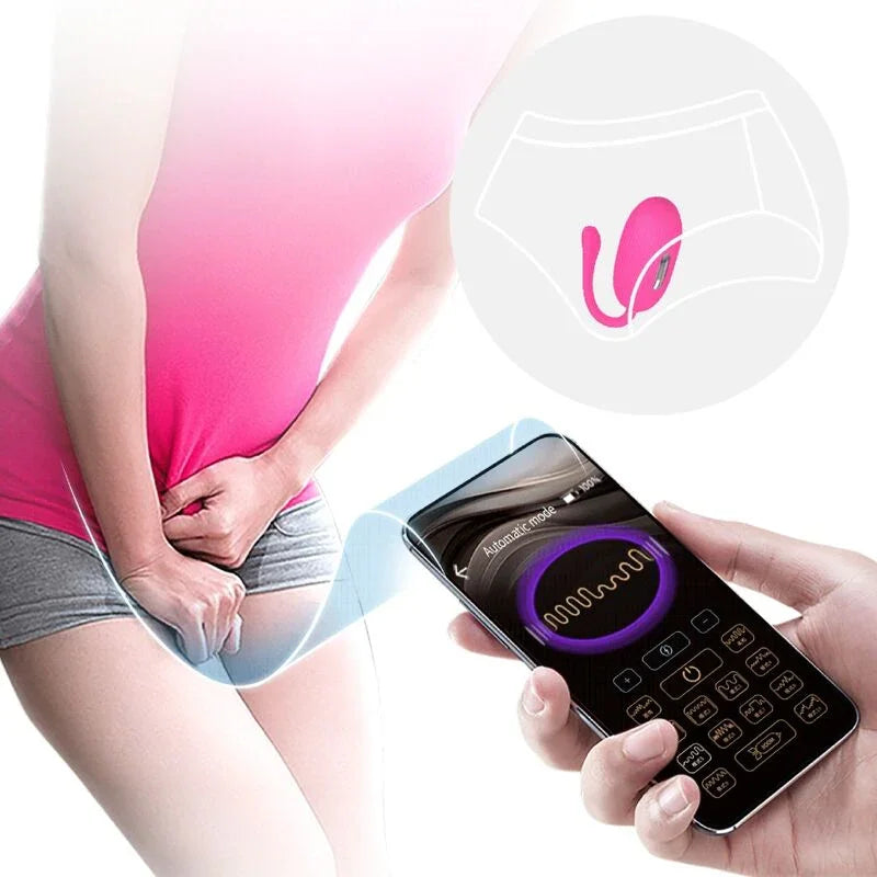 PRETTY LOVE - DOREEN HUEVO VIBRADOR RECARGABLE MAGENTA CONTROL REMOTO - Nuvica