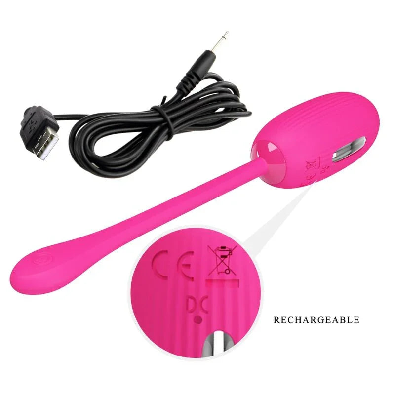 PRETTY LOVE - DOREEN HUEVO VIBRADOR RECARGABLE MAGENTA CONTROL REMOTO - Nuvica