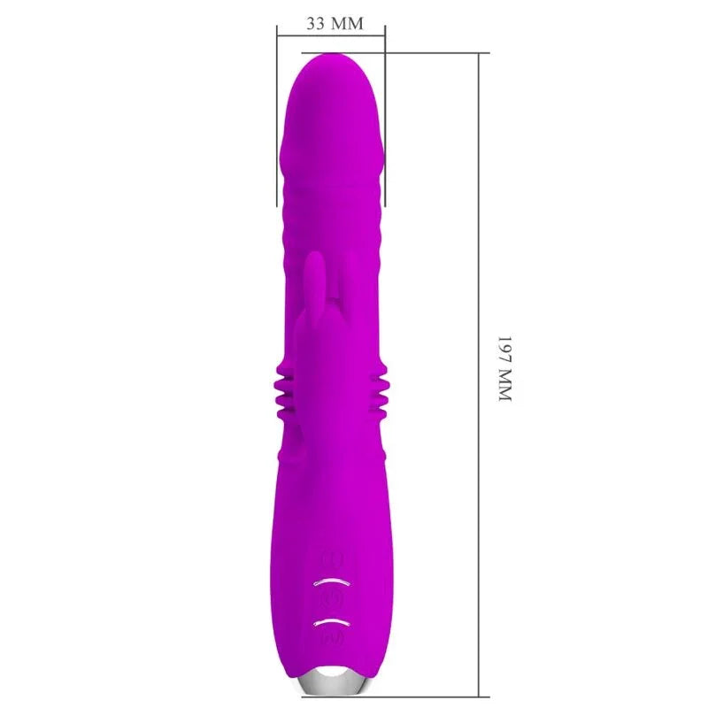 PRETTY LOVE - DOROTHY VIBRADOR CONEJO RECARGABLE MORADO - Nuvica