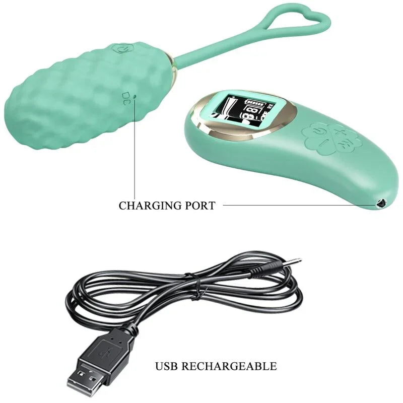 PRETTY LOVE - VIVIAN HUEVO VIBRADOR CONTROL REMOTO VERDE - Nuvica