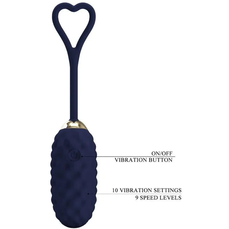 PRETTY LOVE - VIVIAN HUEVO VIBRADOR CONTROL REMOTO AZUL - Nuvica