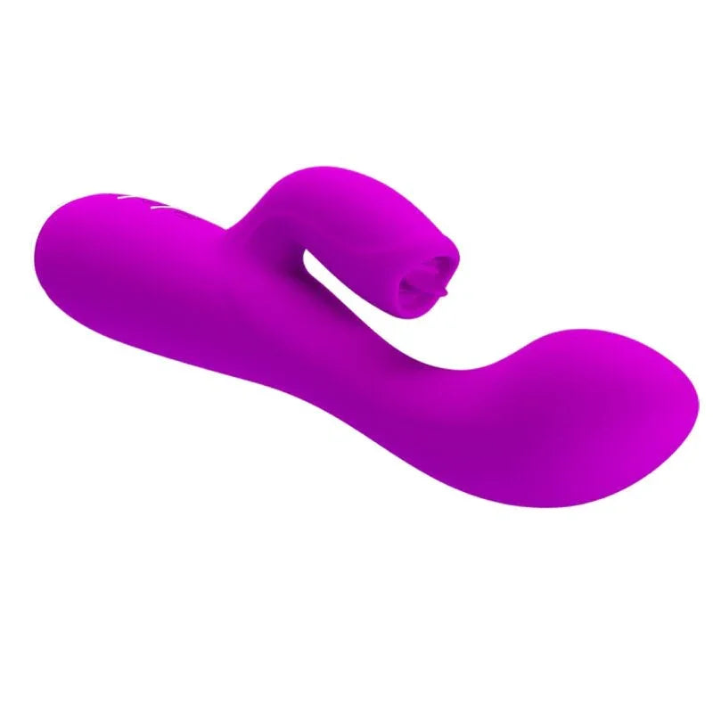 PRETTY LOVE - GLORIA VIBRADOR CONEJO RECARGABLE-IMPERMEABLE MORADO - Nuvica
