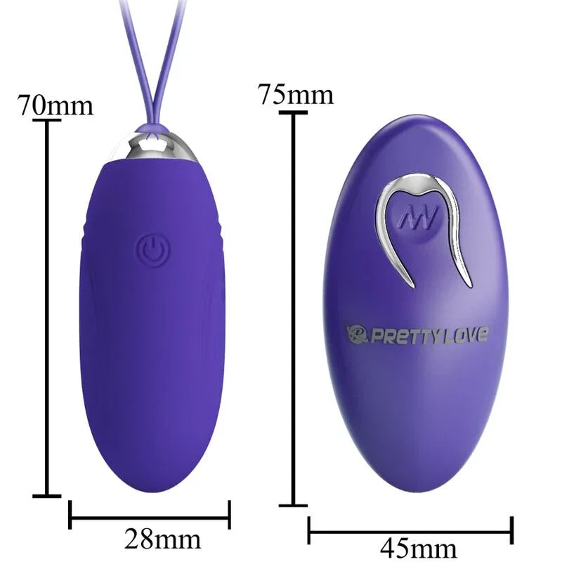 PRETTY LOVE - JENNY YOUTH HUEVO VIBRADOR CONTROL REMOTO VIOLETA - Nuvica