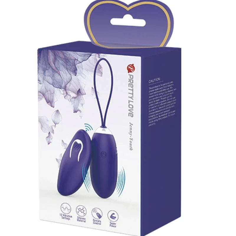 PRETTY LOVE - JENNY YOUTH HUEVO VIBRADOR CONTROL REMOTO VIOLETA - Nuvica