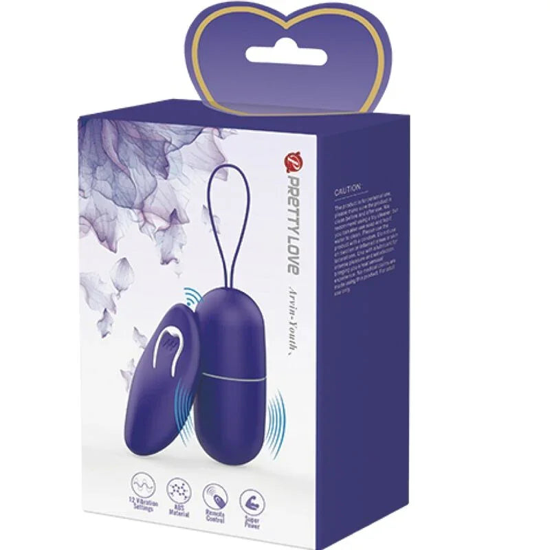 PRETTY LOVE - ARVIN YOUTH HUEVO VIBRADOR CONTROL REMOTO VIOLETA - Nuvica