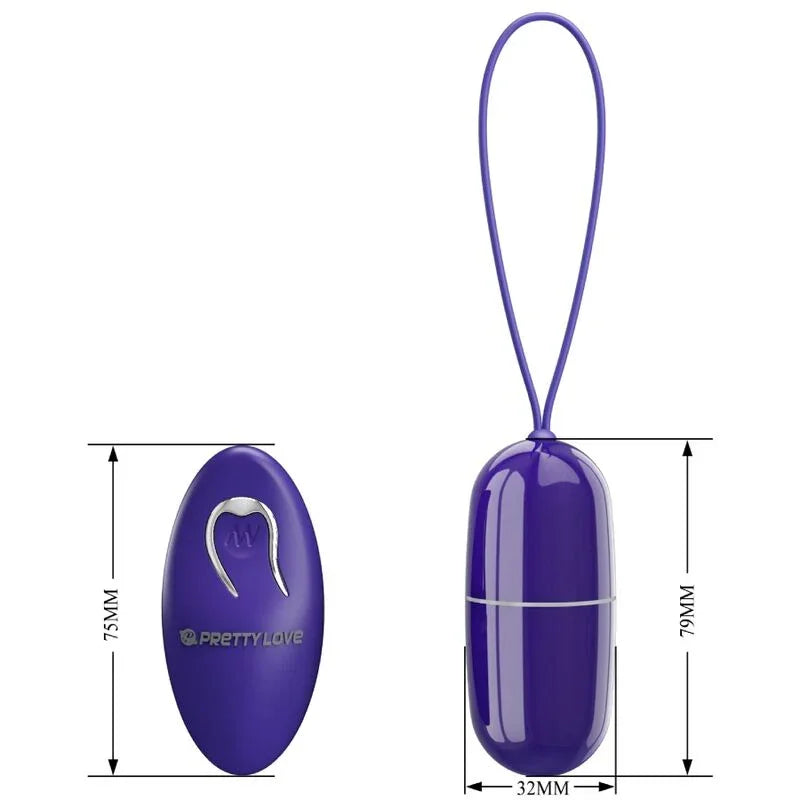 PRETTY LOVE - ARVIN YOUTH HUEVO VIBRADOR CONTROL REMOTO VIOLETA - Nuvica