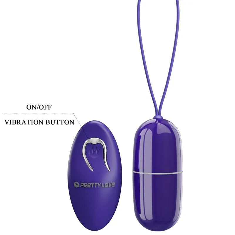 PRETTY LOVE - ARVIN YOUTH HUEVO VIBRADOR CONTROL REMOTO VIOLETA - Nuvica