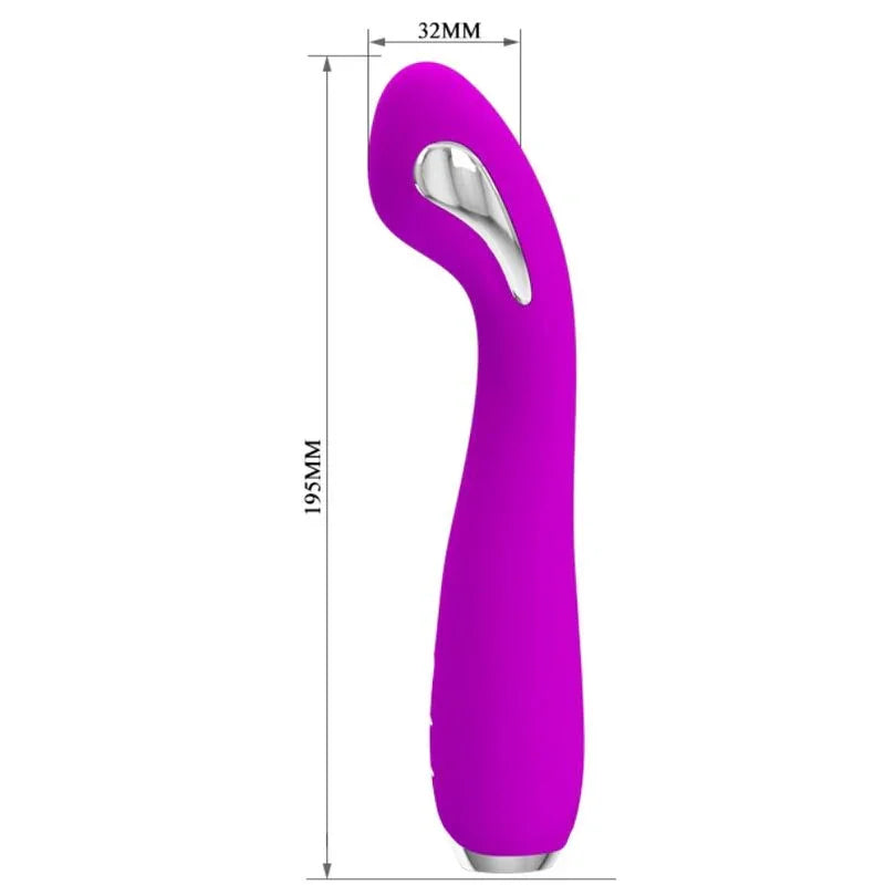 PRETTY LOVE - HECTOR VIBRADOR ELECTROSHOCK RECARGABLE & IMPERMEABLE MORADO - Nuvica