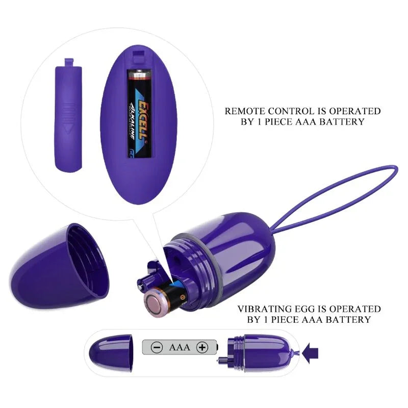 PRETTY LOVE - SELKIE YOUTH MINI HUEVO VIBRADOR CONTROL REMOTO VIOLETA - Nuvica