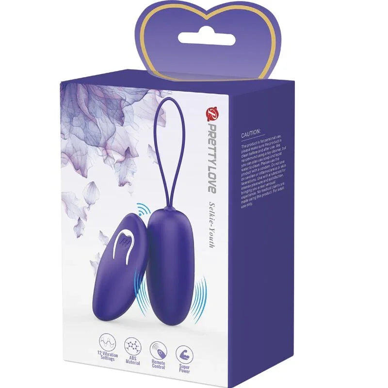 PRETTY LOVE - SELKIE YOUTH MINI HUEVO VIBRADOR CONTROL REMOTO VIOLETA - Nuvica