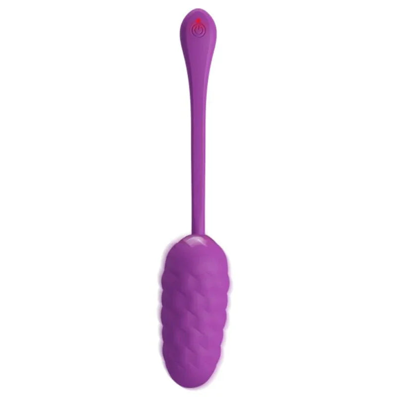 PRETTY LOVE - HUEVO VIBRADOR CON TEXTURA MARINA RECARGABLE MORADO - Nuvica