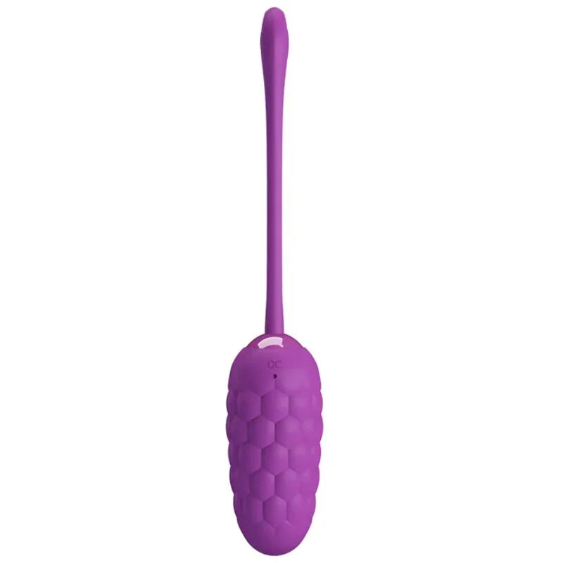 PRETTY LOVE - HUEVO VIBRADOR CON TEXTURA MARINA RECARGABLE MORADO - Nuvica