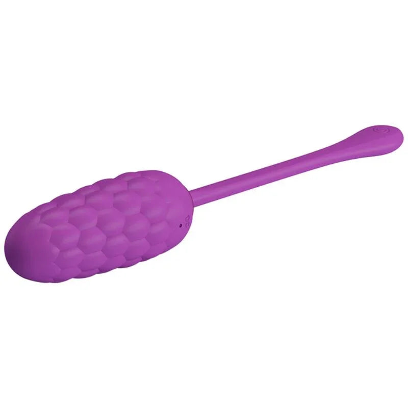 PRETTY LOVE - HUEVO VIBRADOR CON TEXTURA MARINA RECARGABLE MORADO - Nuvica
