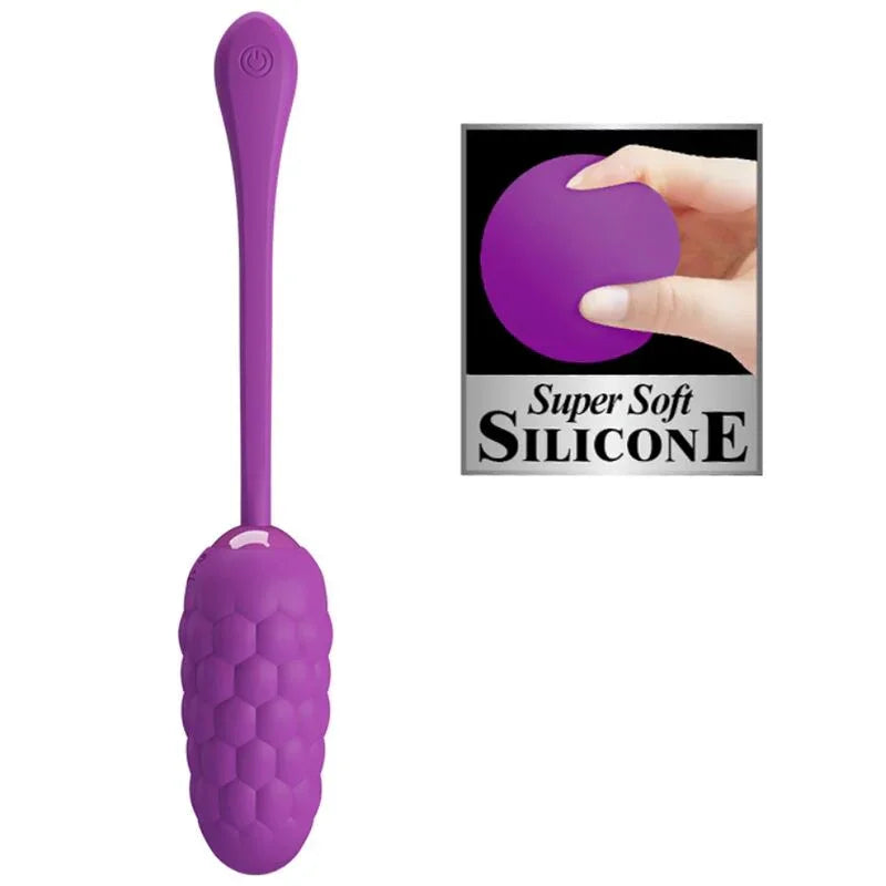 PRETTY LOVE - HUEVO VIBRADOR CON TEXTURA MARINA RECARGABLE MORADO - Nuvica
