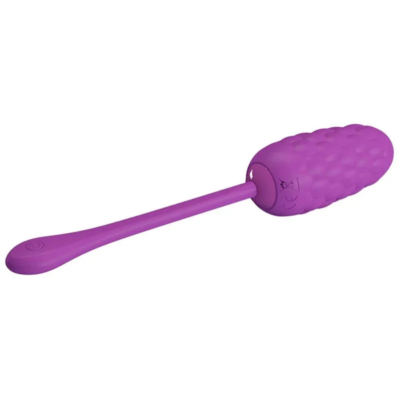 PRETTY LOVE - HUEVO VIBRADOR CON TEXTURA MARINA RECARGABLE MORADO - Nuvica
