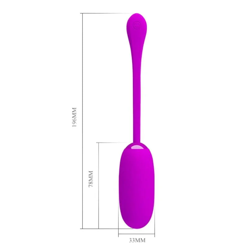 PRETTY LOVE - JULIUS HUEVO VIBRADOR IMPERMEBLE & RECARGABLE MORADO - Nuvica