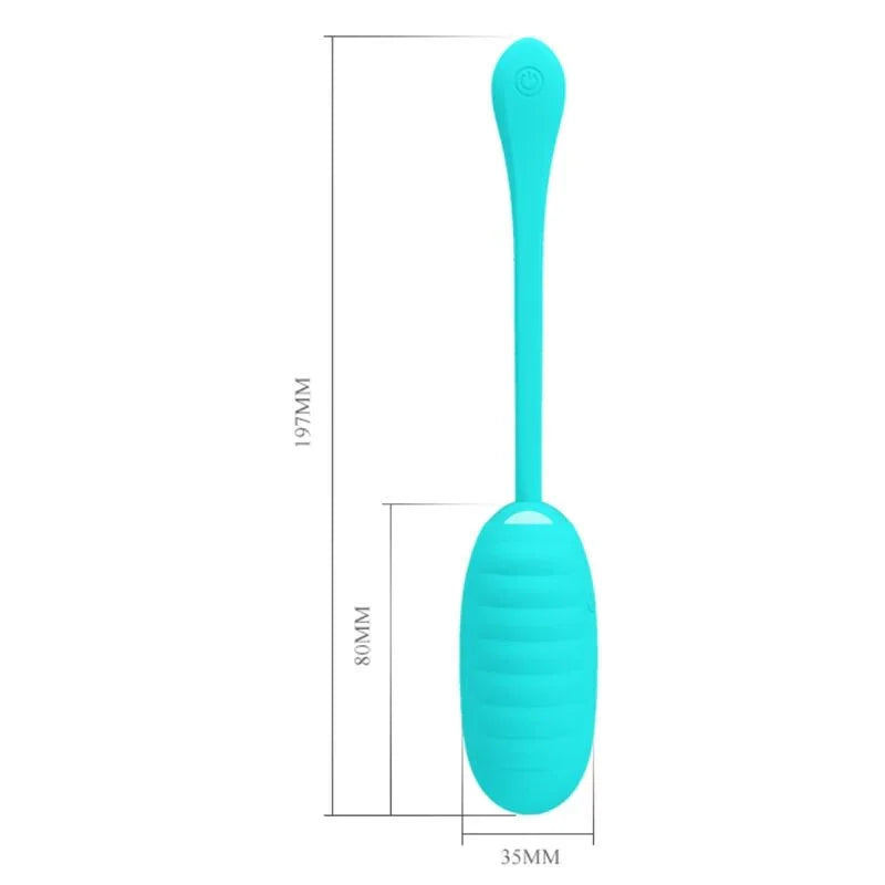 PRETTY LOVE - KIRK HUEVO VIBRADOR RECARGABLE VERDE CLARO - Nuvica