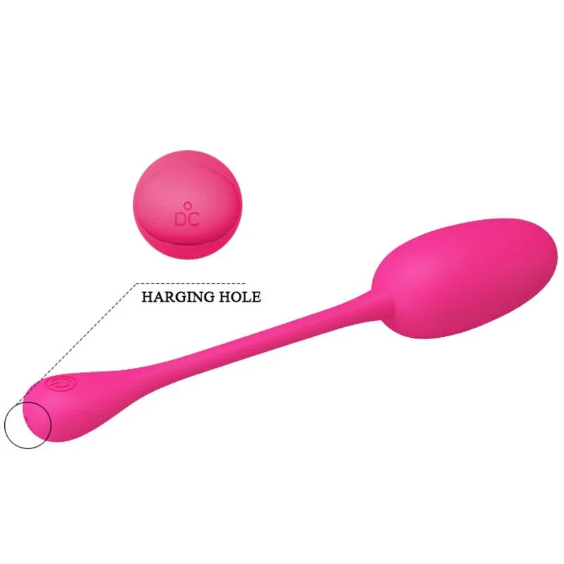 PRETTY LOVE - KNUCKER HUEVO VIBRADOR RECARGABLE ROSA - Nuvica